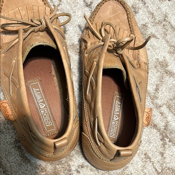 Coach Tan Leather Moccasins - Picture 5 of 7